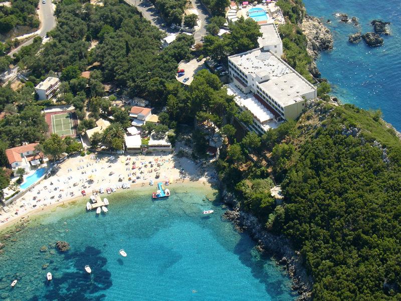 Akrotiri Beach Resort Hotel - Adult Friendly Paleokastritsa Exterior photo Aerial view of the resort