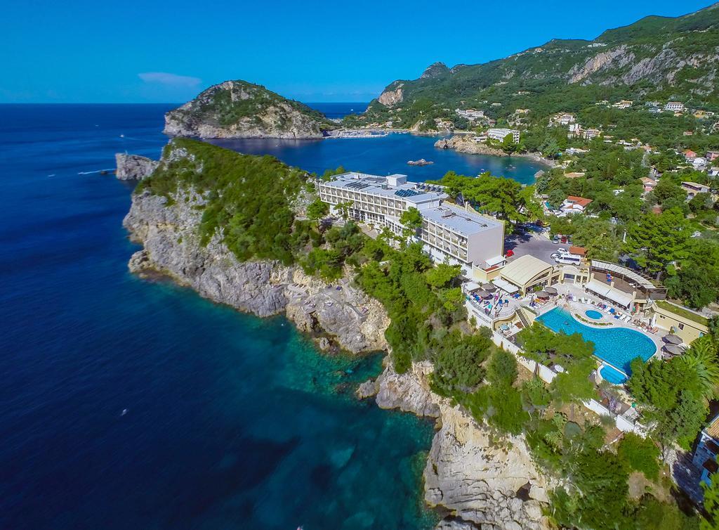 Akrotiri Beach Resort Hotel - Adult Friendly Paleokastritsa Exterior photo Aerial view of the resort