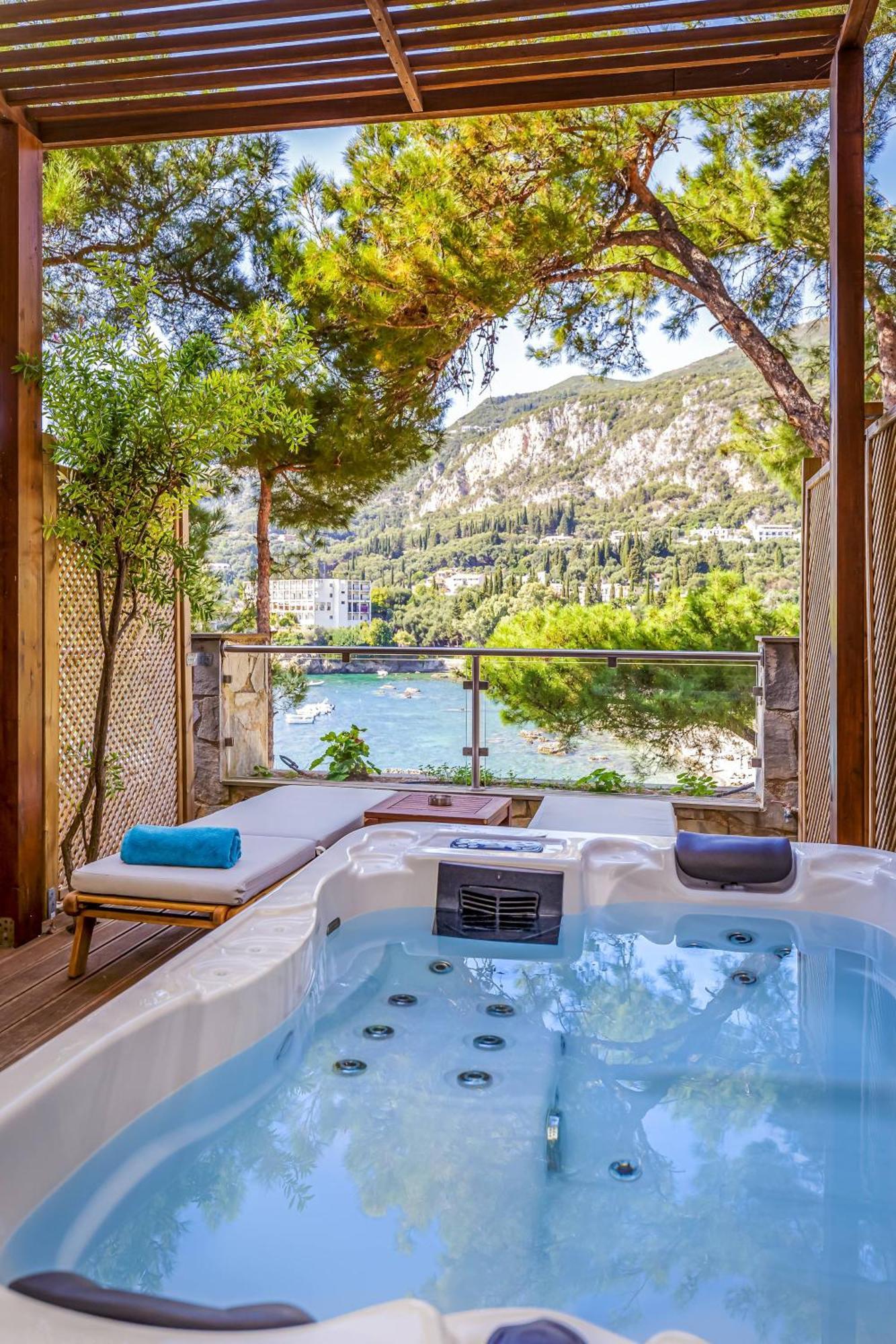 Akrotiri Beach Resort Hotel - Adult Friendly Paleokastritsa Exterior photo A private spa at the hotel